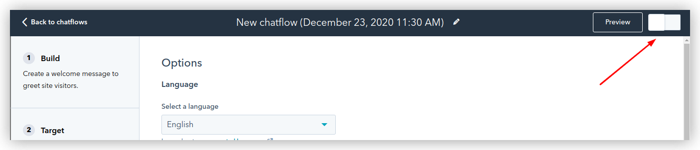 Enabling chatflow