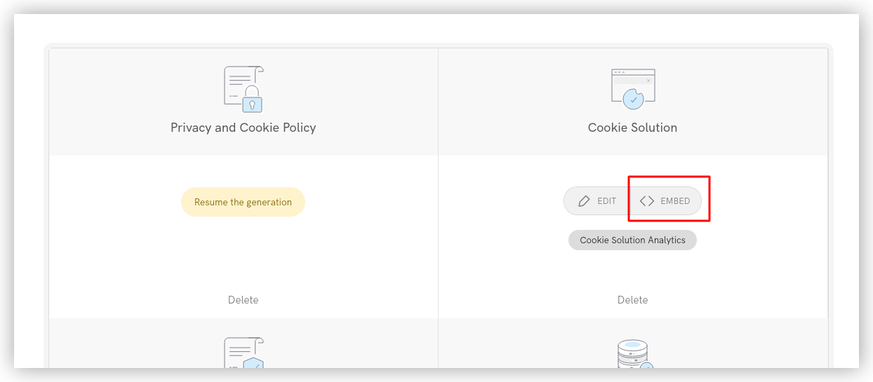 Getting the embed code
