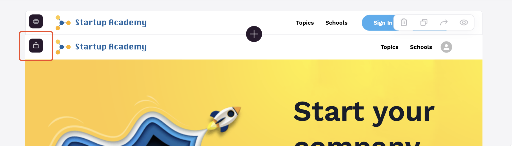 Padlock icon on gated content
