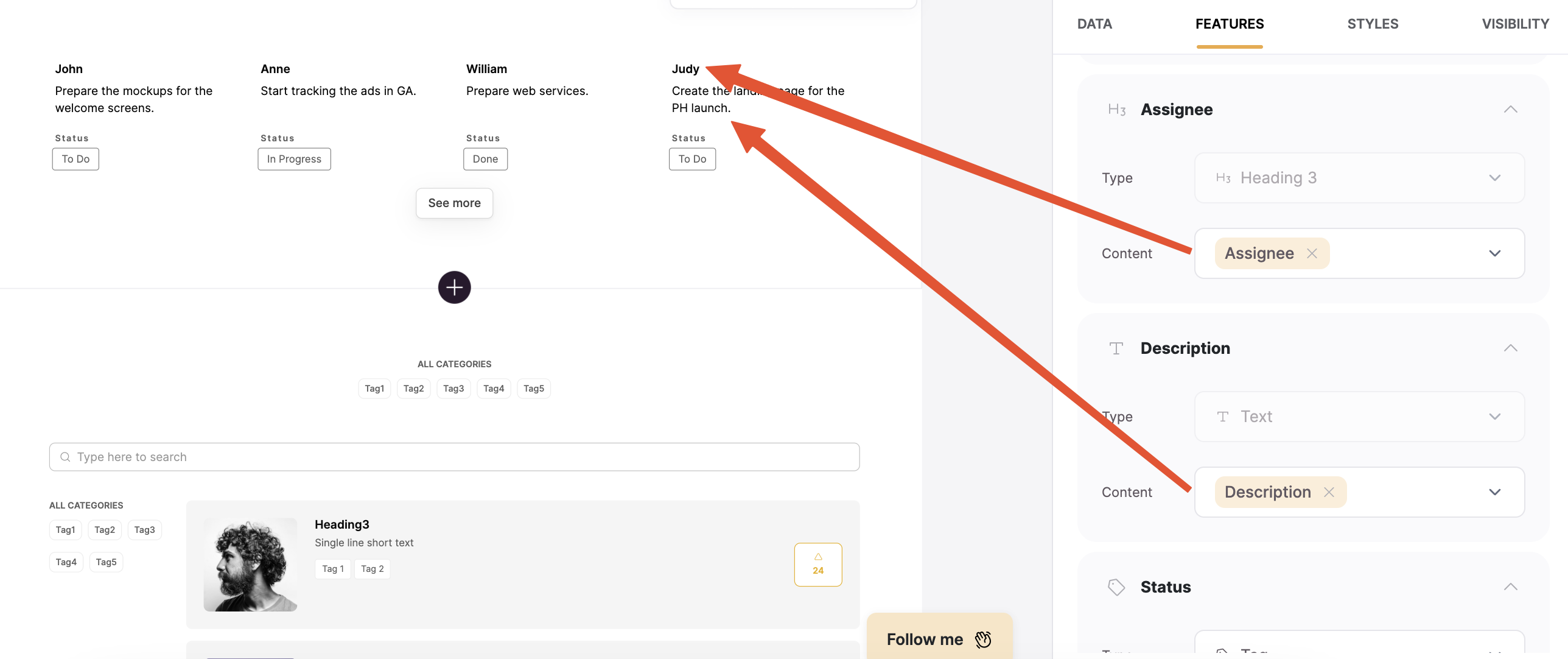 Mapping fields from Google Sheets to Softr