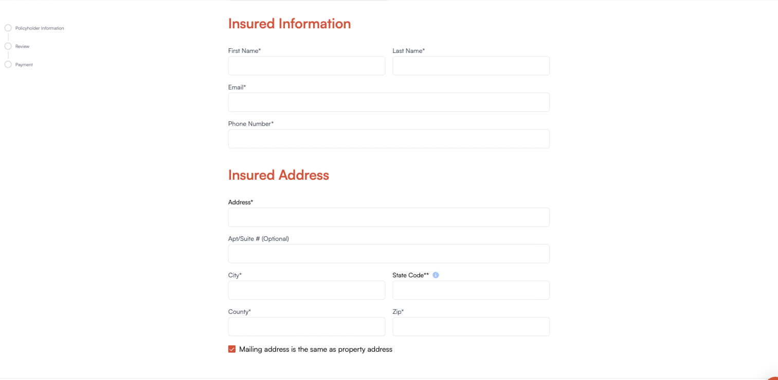 Insured Info Address Gi