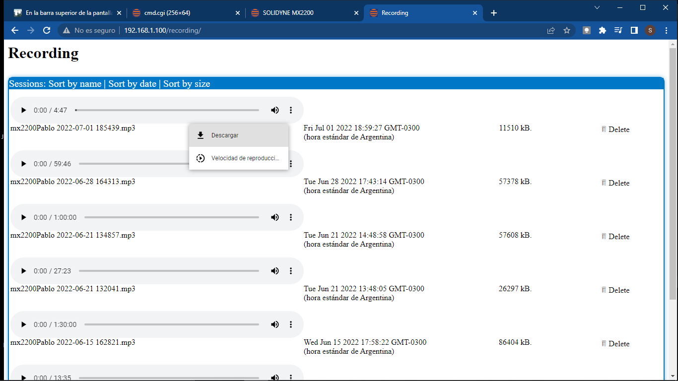 Mx2200 Web Recording Pn Mx2200 Web Recording Pn