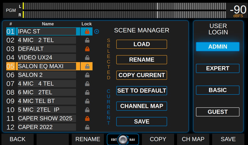 UX24 SCENES UX24 SCENES Screen