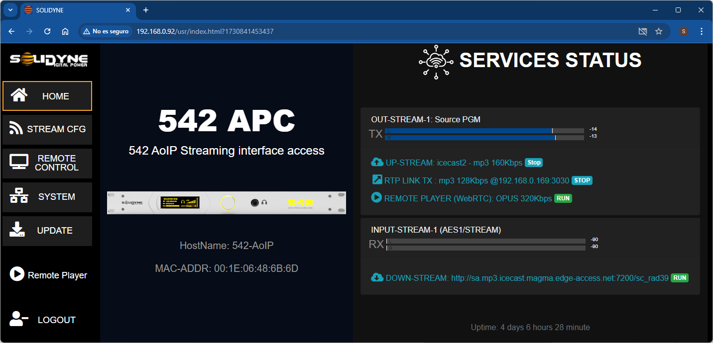 542 Streamer WEB HOME Pn 542 Streamer WEB HOME Pn