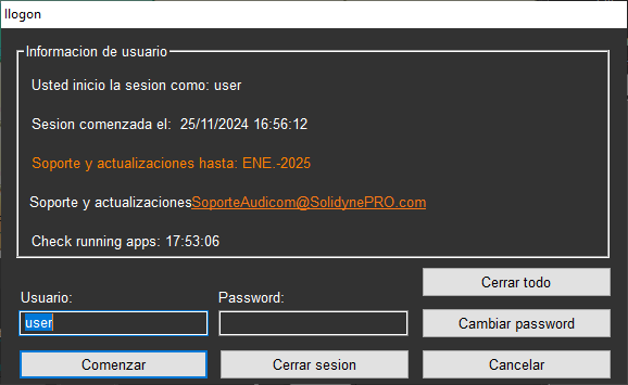 AUDICOM I-logon AUDICOM I-logon
