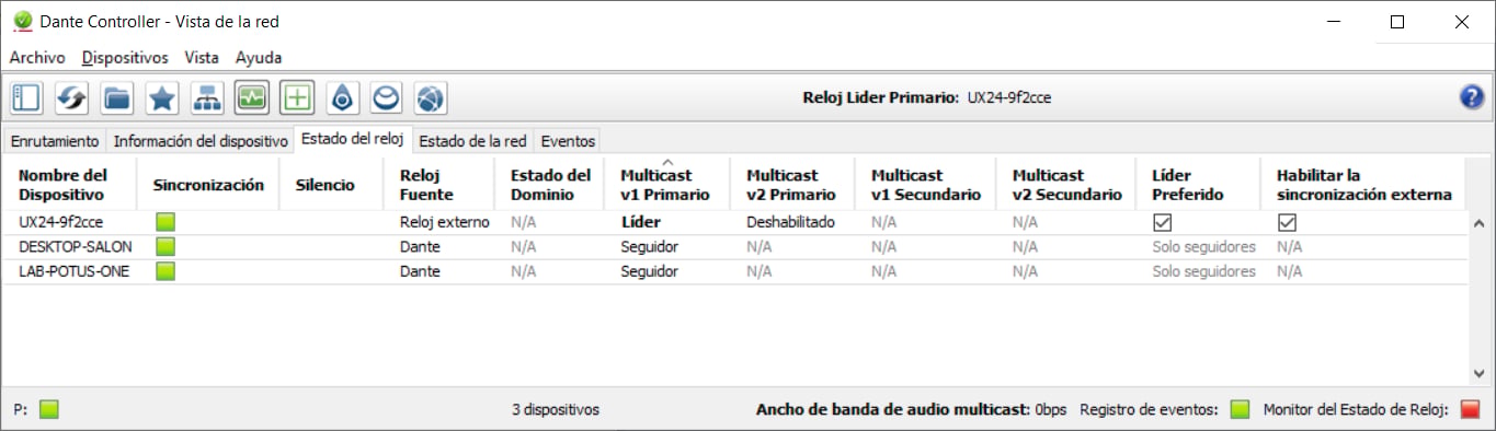 Unidex Dante Controller Sync