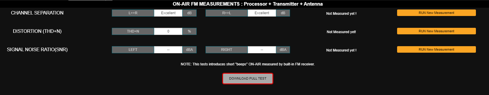 542 FM Measurrements Pn