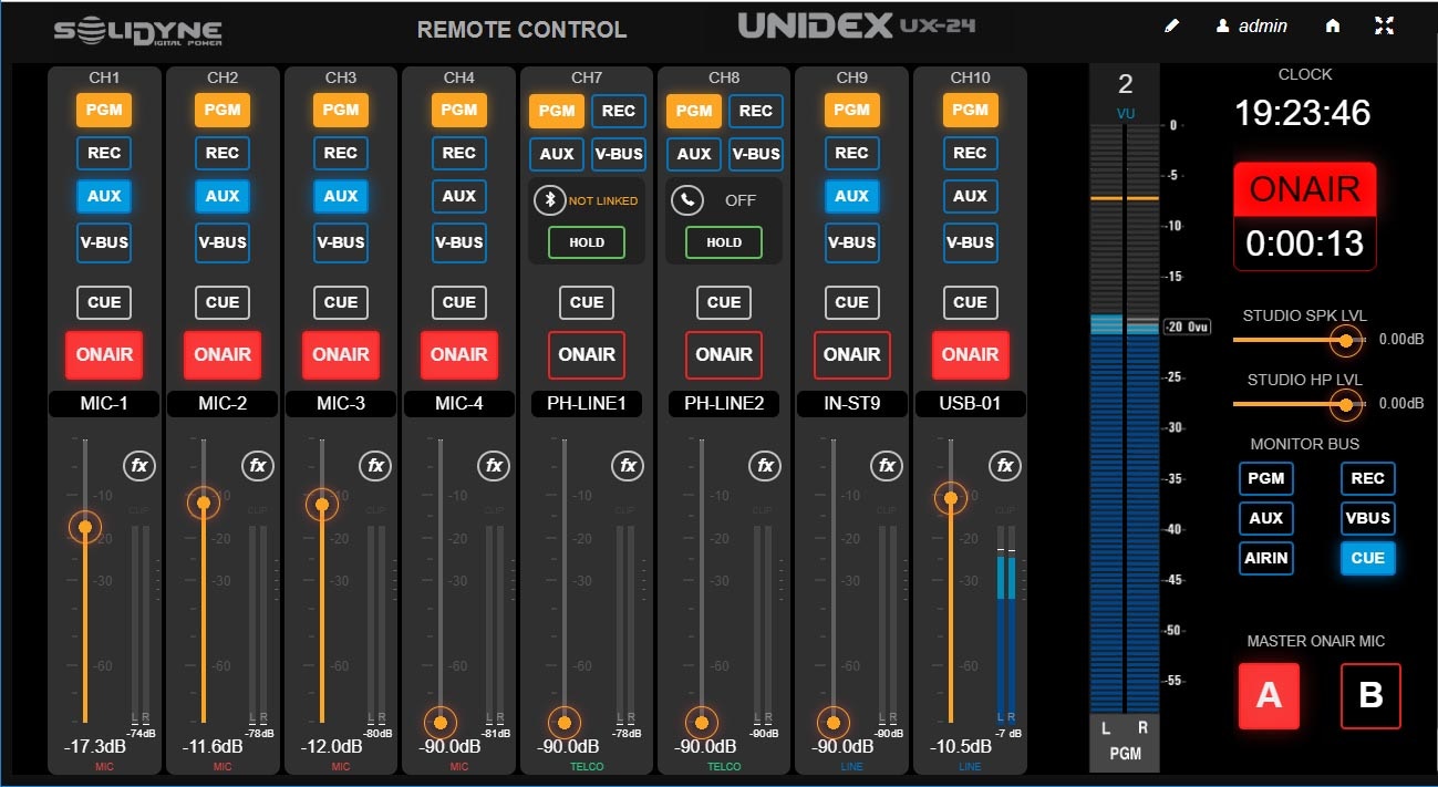 Control WEB - Remote Mixer