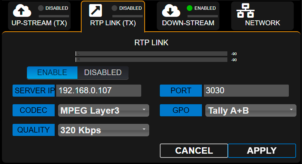 UX18 RTP Link UX18 RTP Link