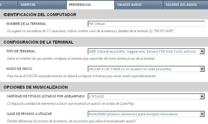 A Config Preferencias Jp