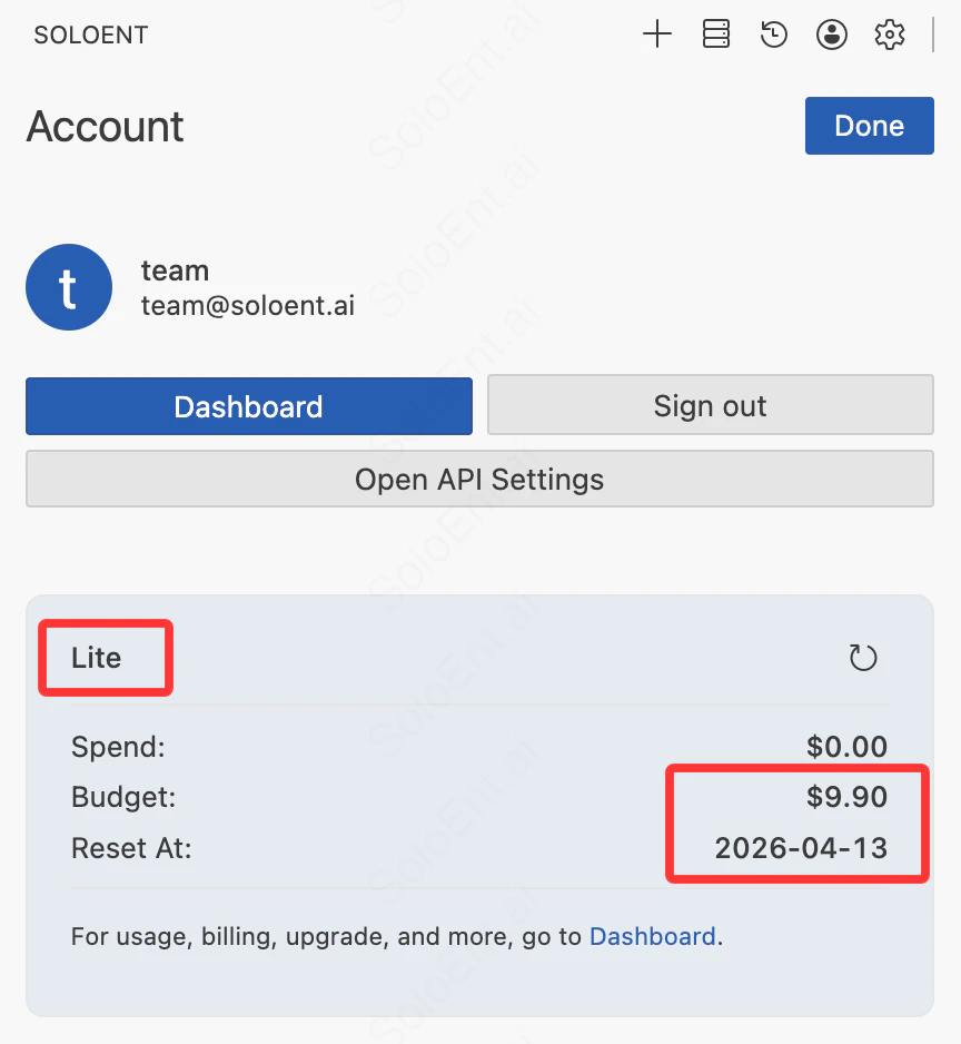 Balance in the client
