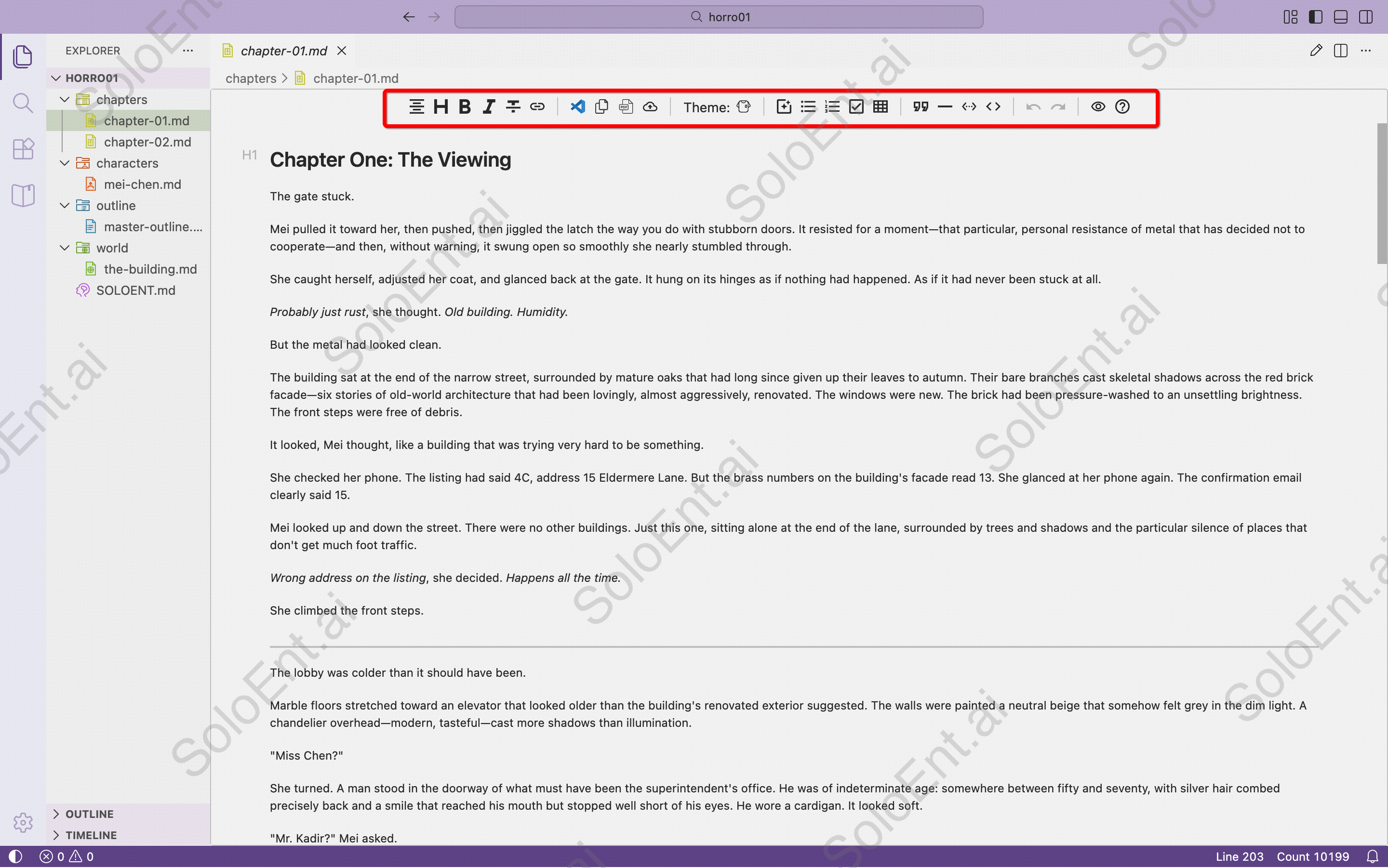 Office Viewer plugin showing Word-like editing interface