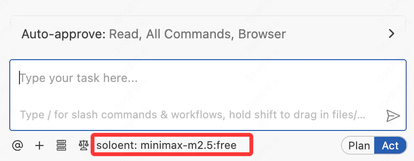 Quick API configuration from chat
