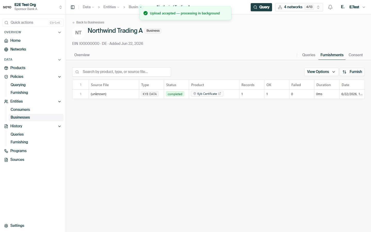 Entity KYB data workbook upload accepted — dialog closed