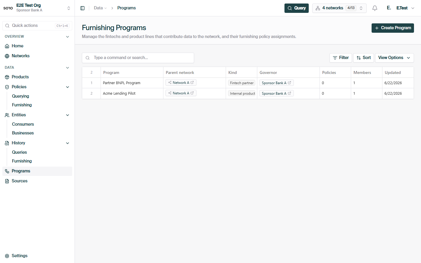 Furnishing subnetworks list — before subnetwork workbook upload