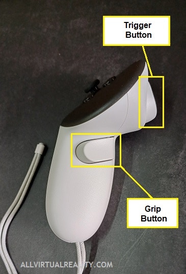 Meta Quest controller button names