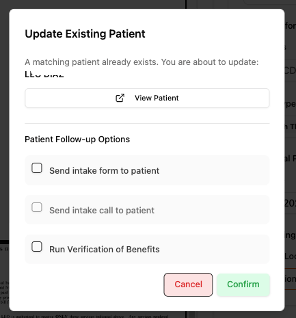 Update Patient Update Patient