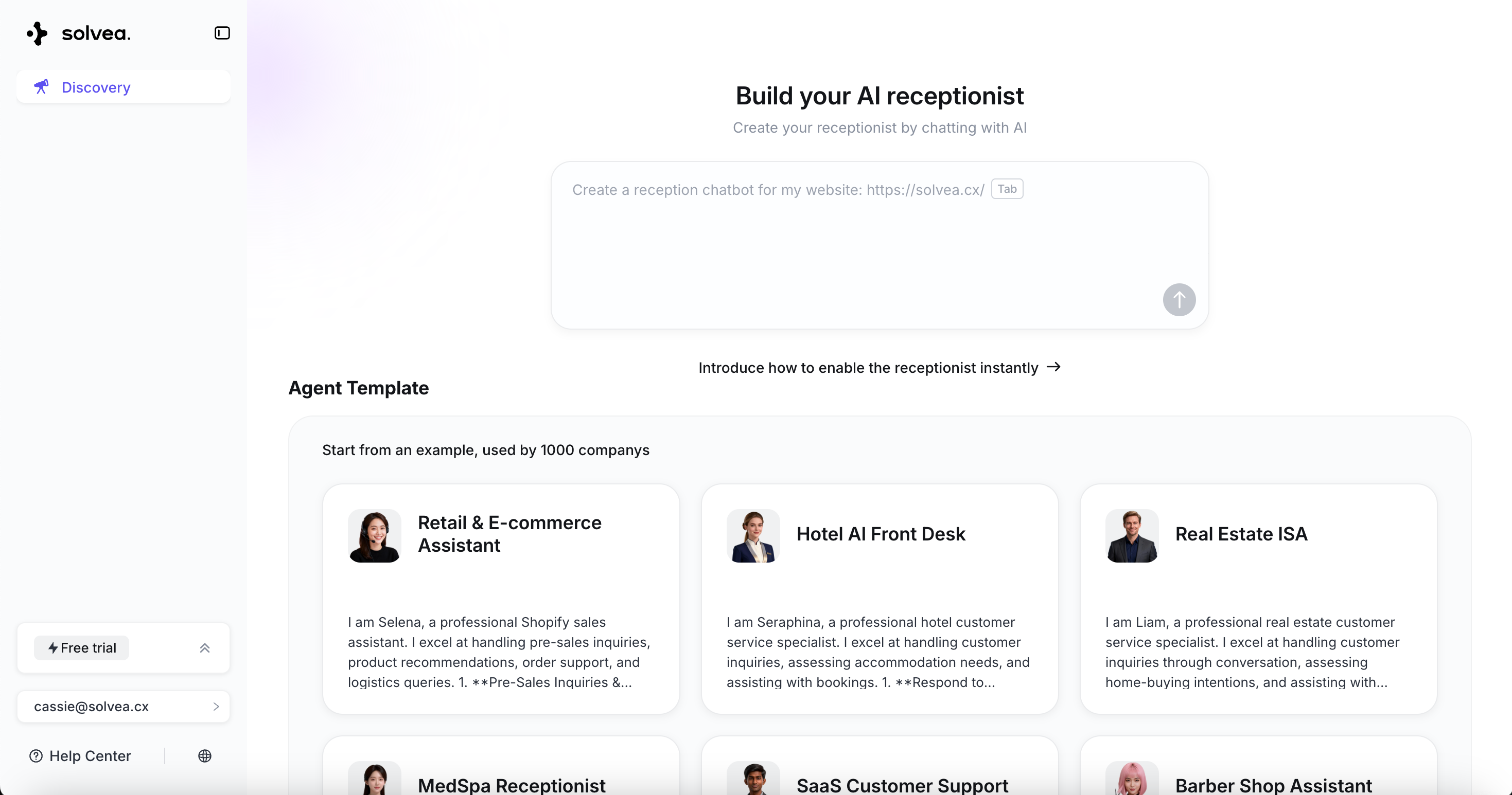 Build Agent with Vibe Coding Builder - Solvea
