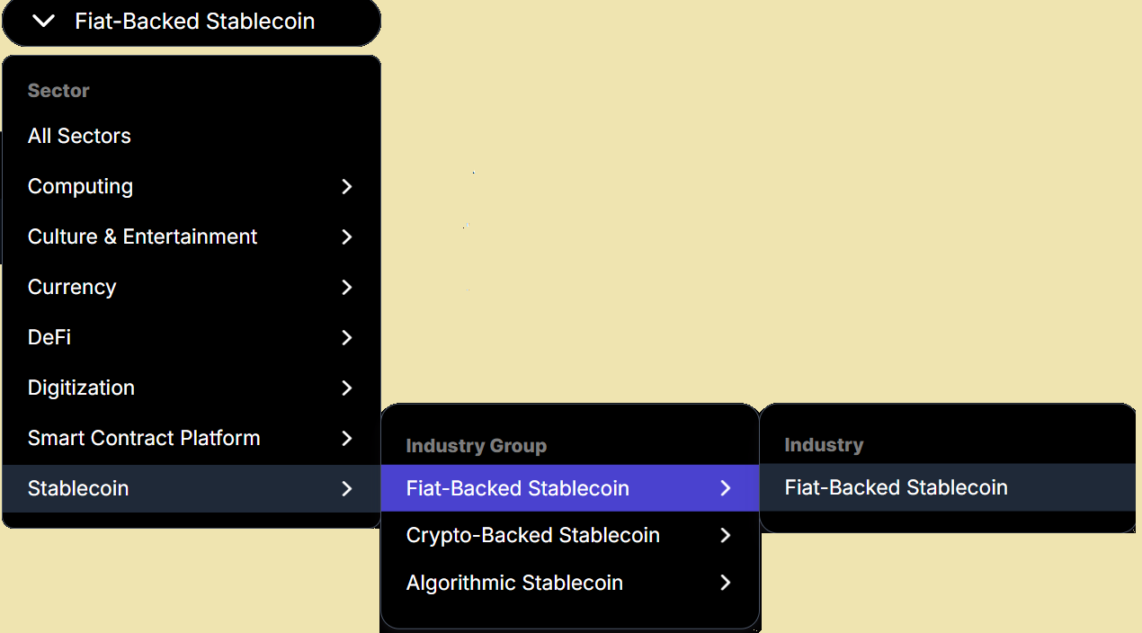 Satellite Token Compare page