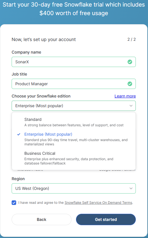 Snowflacecreateaccount Pn