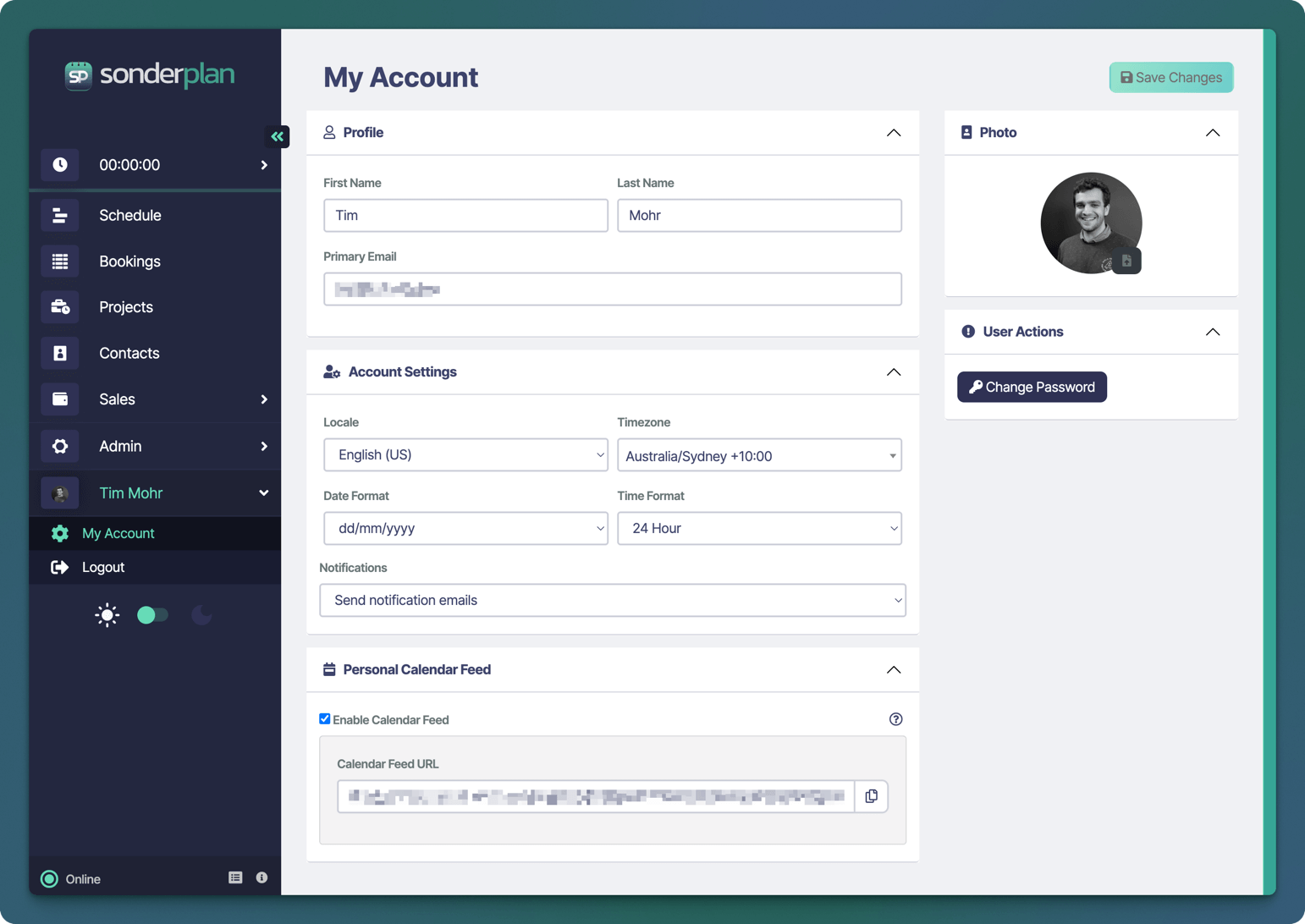 Sonderplan Benutzer Mein Konto