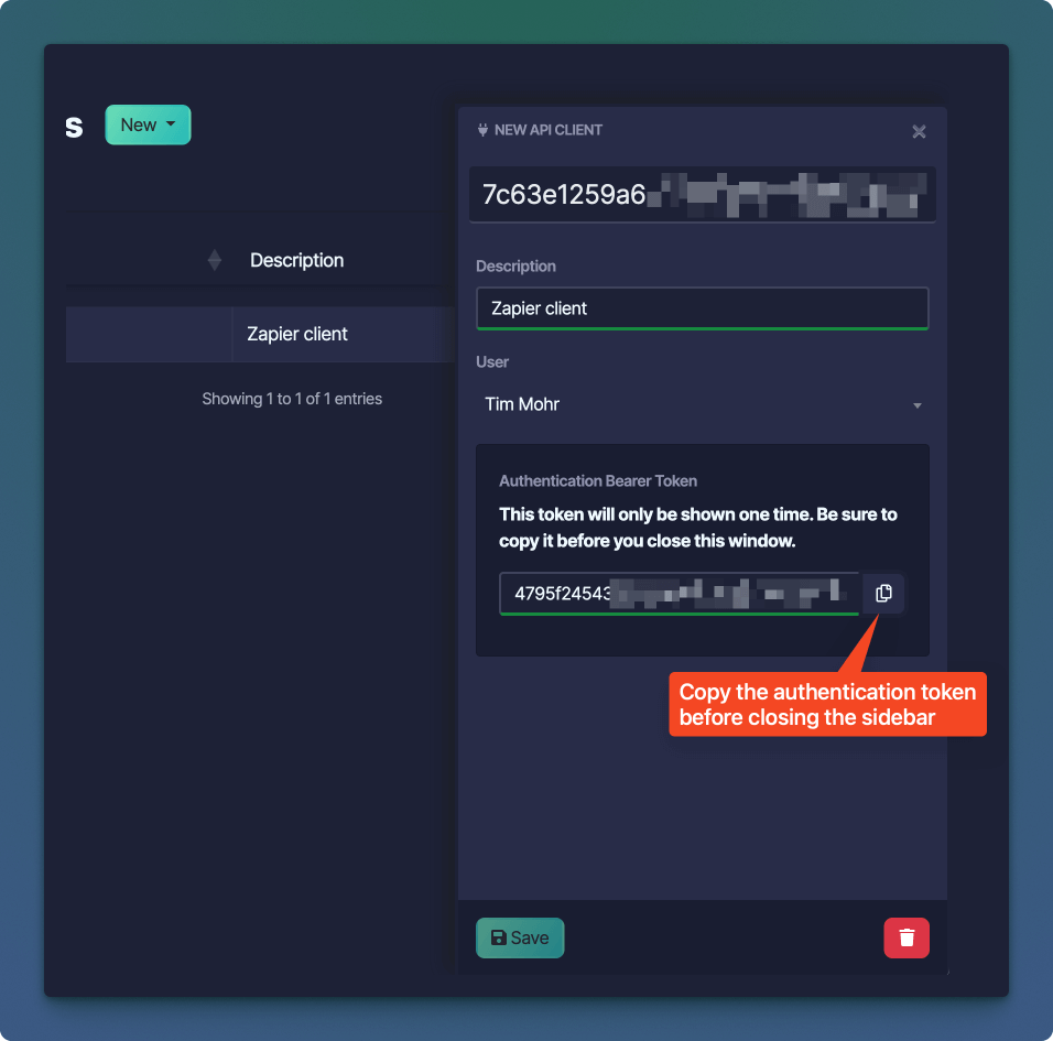 Sonderplan API-Authentifizierungstoken