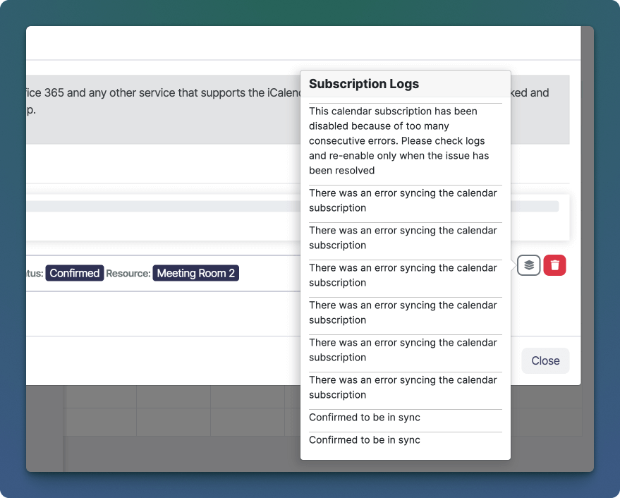 Protokolle zum Import von Kalenderabonnements