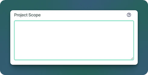 Sonderplan Text Area Custom Field Example