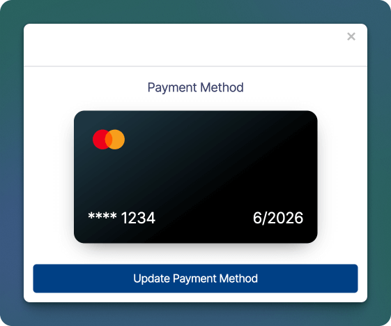 Fenster für Aktualisierung der Sonderplan-Zahlungsmethode