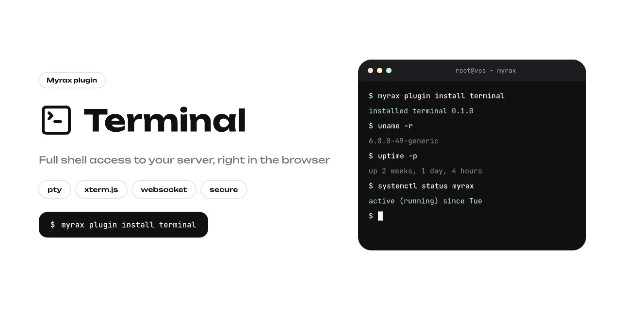 Terminal plugin