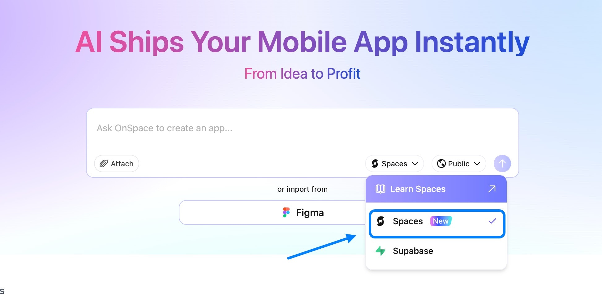 Spaces Dashboard