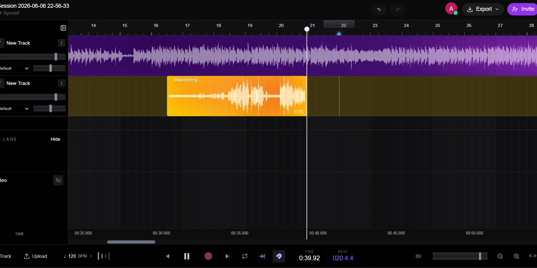 Audio Recording Workflow