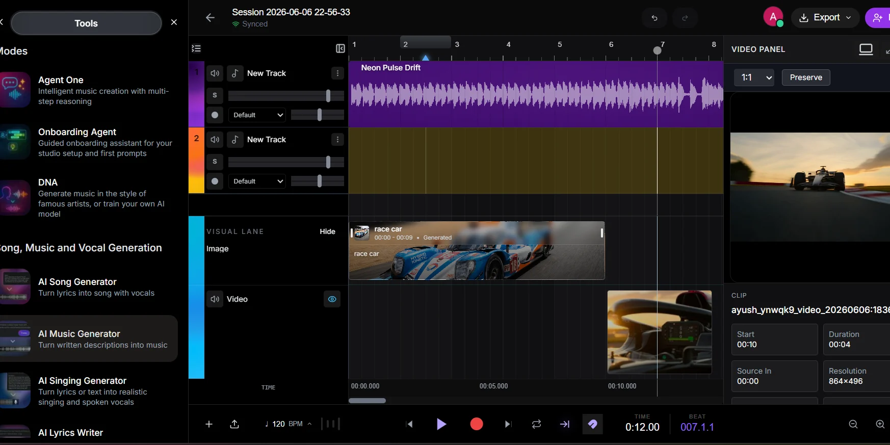 Collab Studio Main Interface