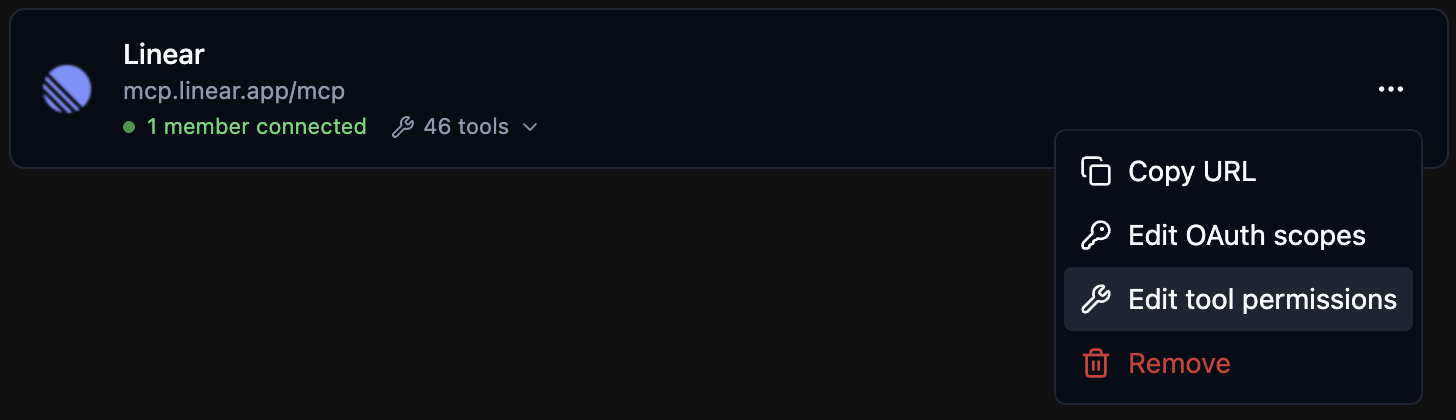 Tools editing