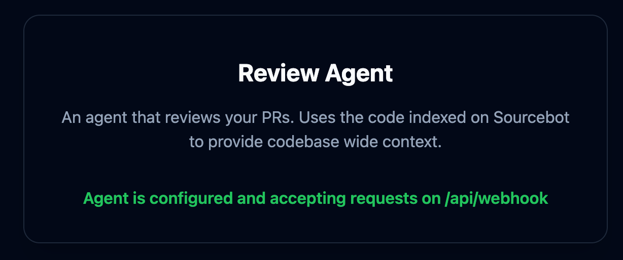 Review Agent Configured