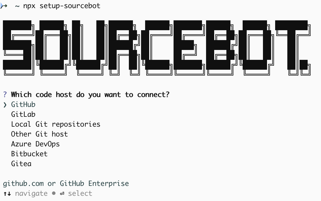 npx setup-sourcebot