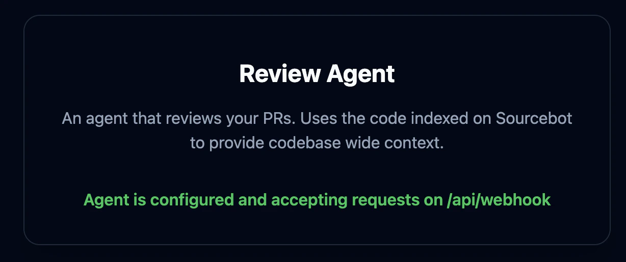 Review Agent Configured