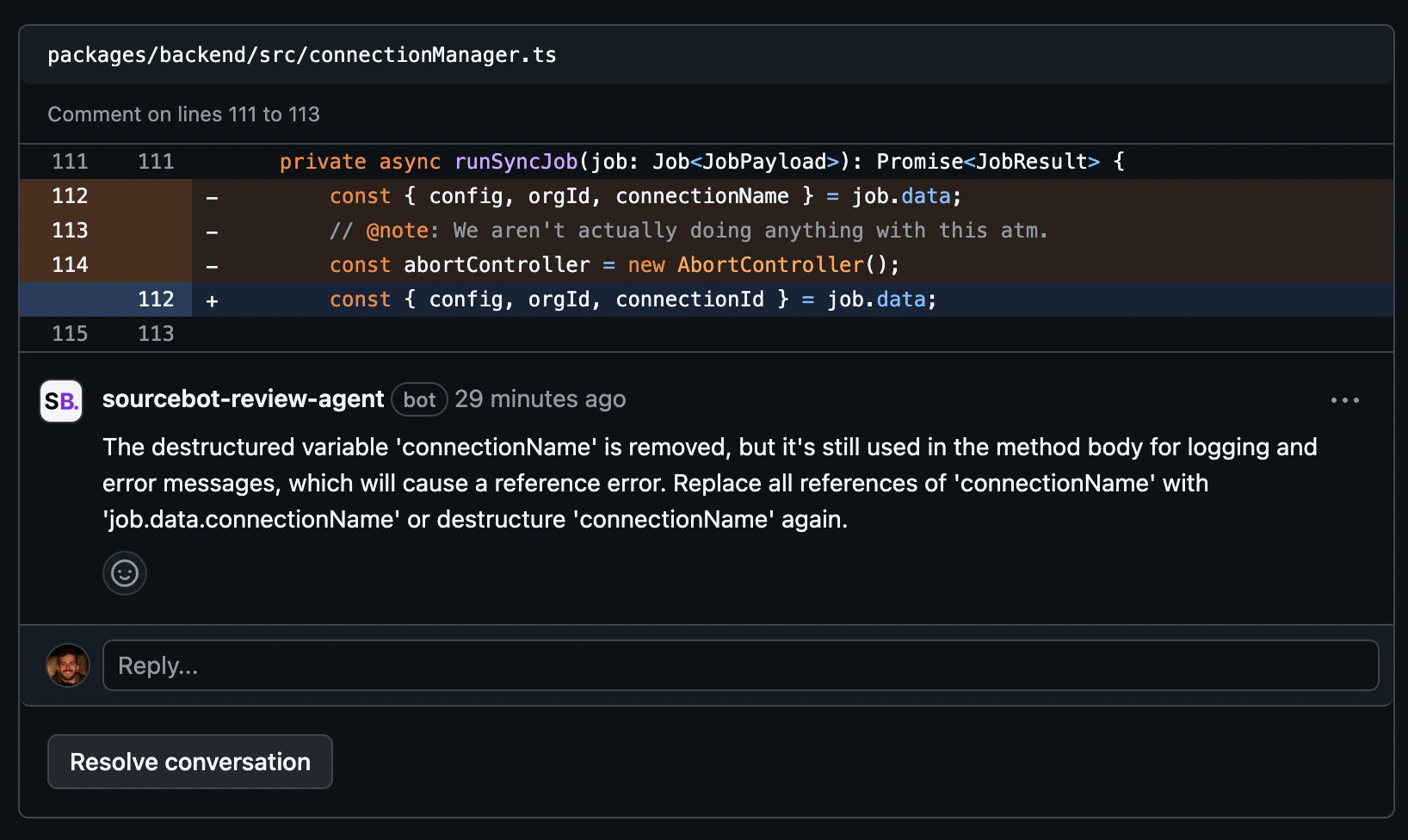 AI Code Review Agent Example