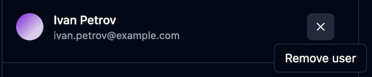 Remove user from chat