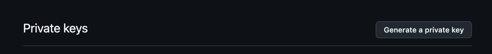 GitHub App Private Key