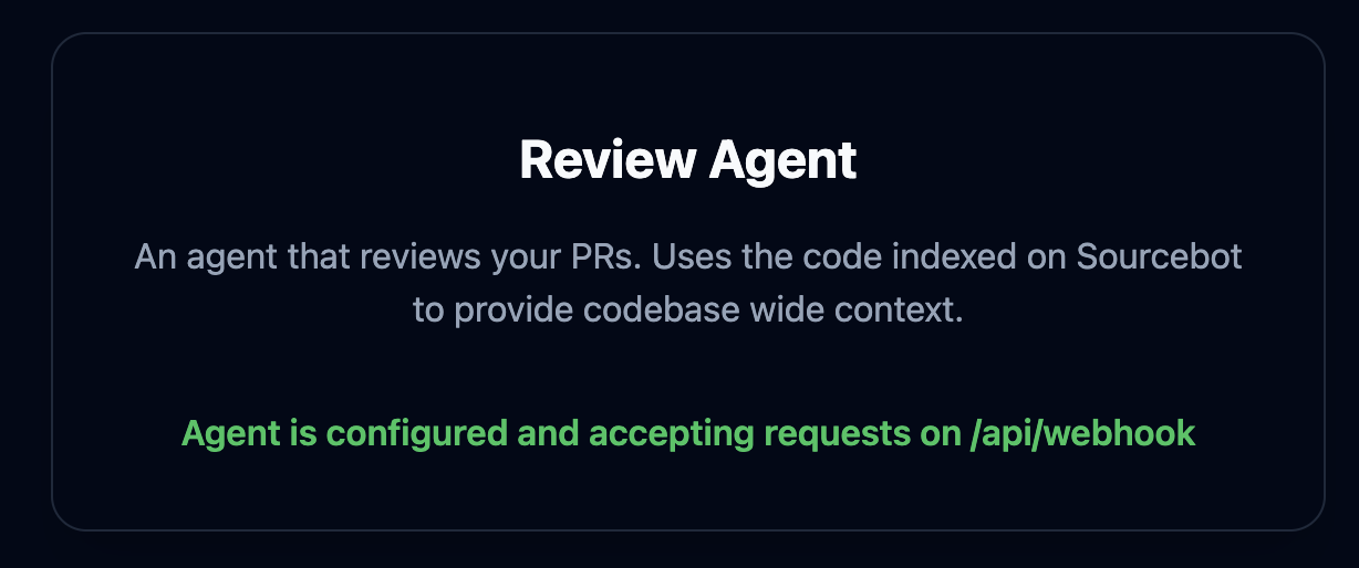 Review Agent Configured
