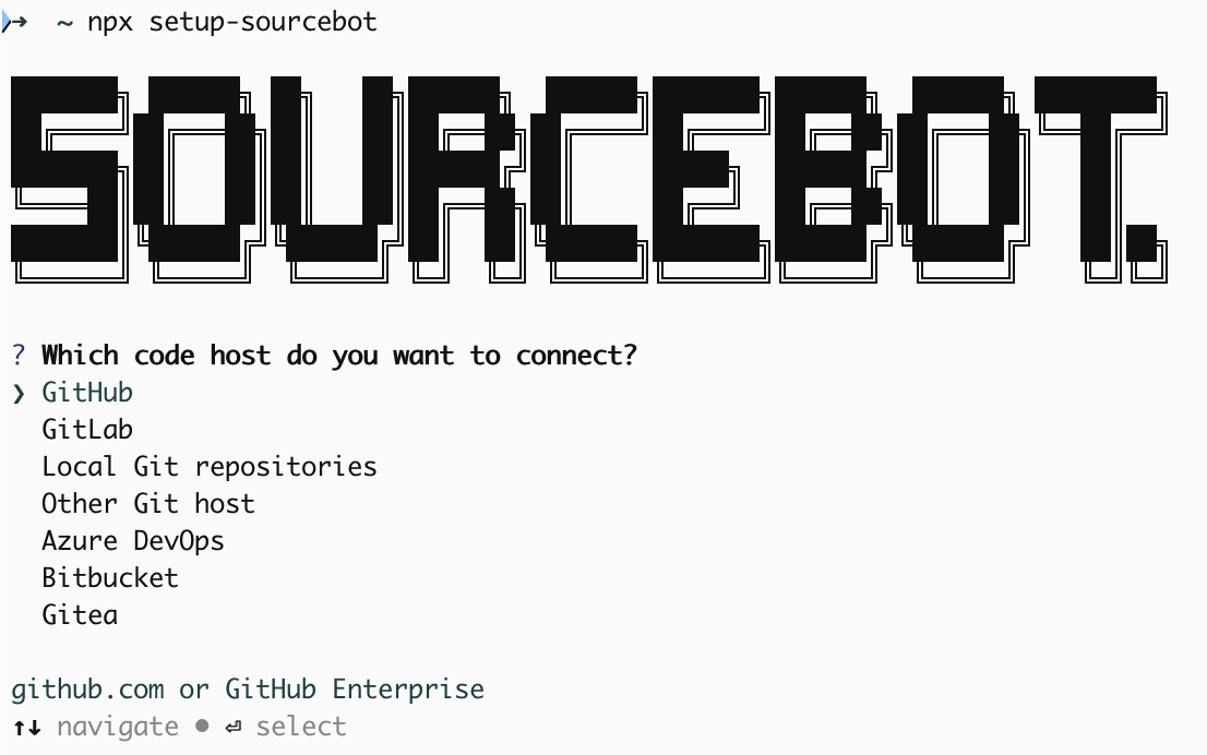 npx setup-sourcebot
