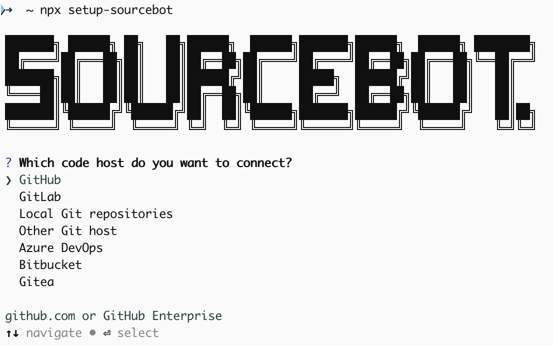 npx setup-sourcebot