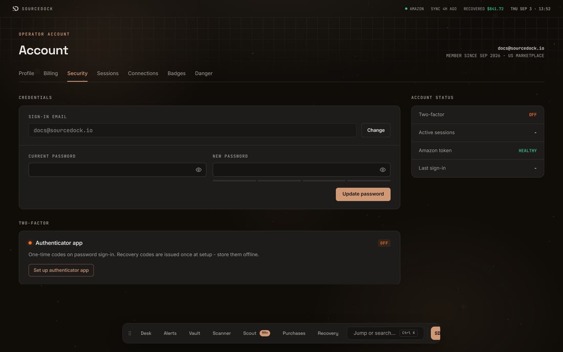 Account Security It Account - SourceDock
