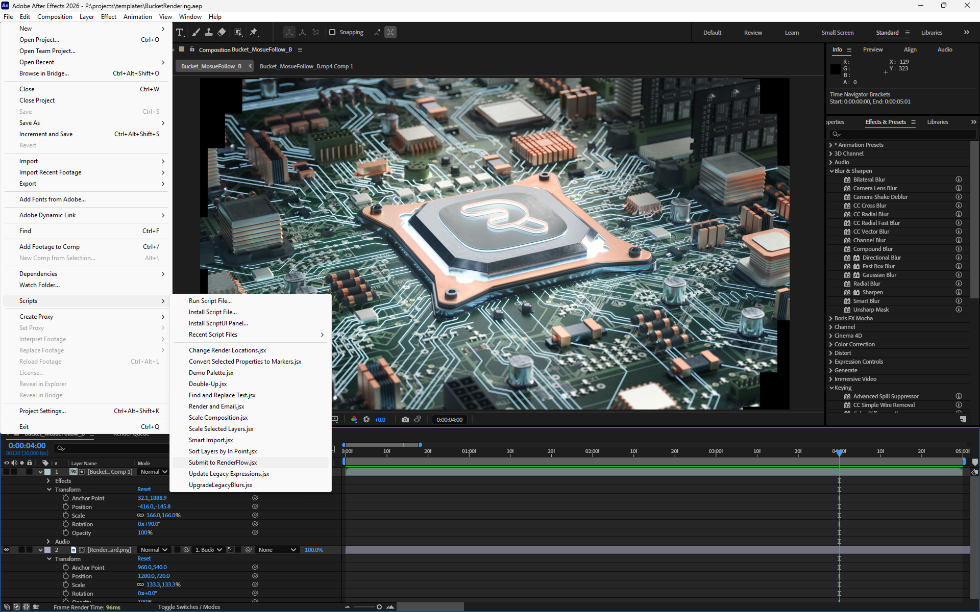 After Effects Rendering with RenderFlow