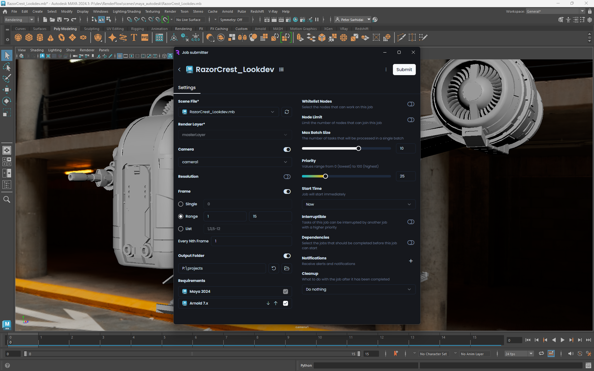 Maya Rendering with RenderFlow