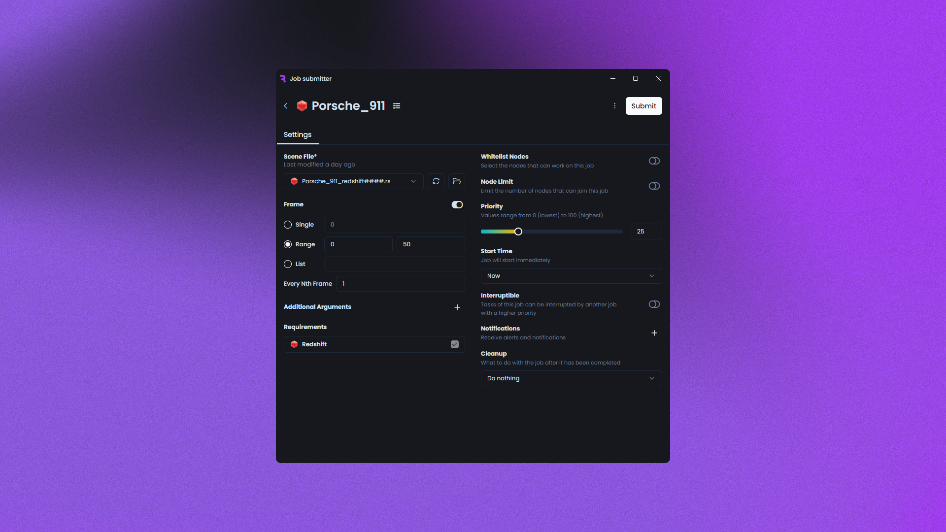 Redshift Rendering with RenderFlow