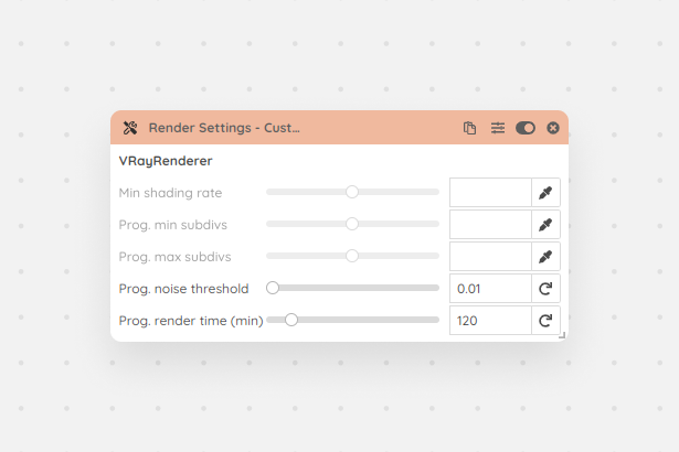 Render Settings - Pulze