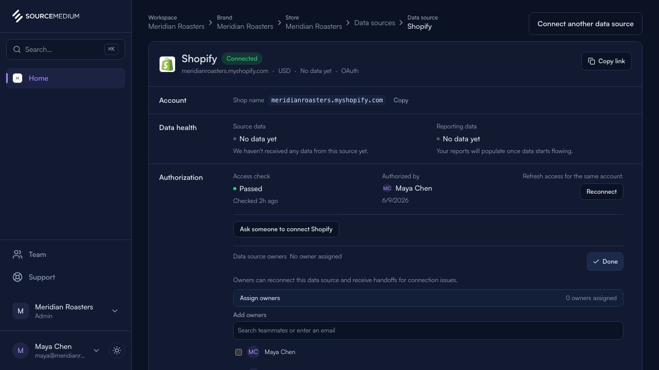 Edit data source owners