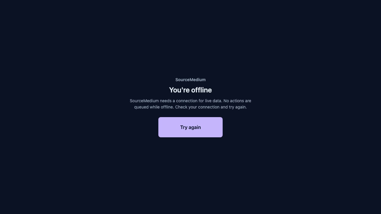 See when you are offline
